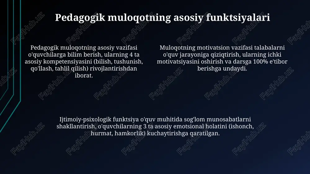 pedagogik muloqotning o'ziga xos xususiyatlari - Page 4