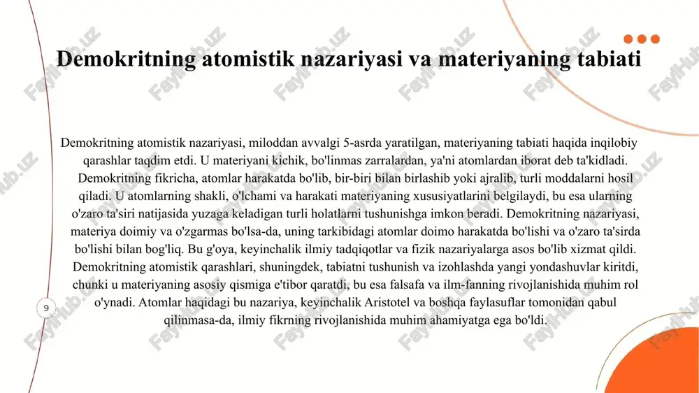 aholanishi mumkin bo'lgan muhim masalalardir. o'zgarish va nizomning falsafiy tahlili o'zgarish va nizom o'rtasidagi munosabatlar geraklit va demokrit falsafalarida muhim o'rin egallaydi. geraklit o'zgarishni tabiatning asosiy yo'nalishi sifatida ko'radi, barcha narsalar doimo harakatda va o'zgarishda ekanligini ta'kidlaydi. bu esa jarayonlarni doimiy ravishda o'zgaruvchi deb qarashga olib keladi. boshqa tomondan, demokrit atomlarning doimiyligi va o'zgarishlarning atomlarning rekombinatsiyasidan kelib chiqishini ta'kidlaydi. u nazariy jihatdan materiyaning o'zgarishiga izoh berish orqali, dunyoning tartibini shakllantirishda atomlarning o'rnini belgilaydi. bu ikki fikr o'zaro ziddiyatda bo'lgan taqdirda ham, ularning falsafiy qarashlari o'zaro bog'liq va bir-birini to'ldiradi. o'zgarish va tashkiliy qonunlar: geraklit va demokrit tahlili geraklit va demokritning falsafiy qarashlari o'zgarish va tashkiliy qonunlar kontekstida ham muhim ahamiyatga ega. geraklit o'z falsafasida o'zgarishni asosiy tamoyil deb bilgan bo'lsa, demokrit esa materiyaning tarkibiy qismlarini, ya'ni atomlarni qidirgan. bu ikki mutafakkirning yondashuvlari o'zaro ziddiyatda bo'lsa ham, ular insoniyat fikrining rivojlanishida muhim rol o'ynadi. geraklitning "har narsaning o'zgarishi" g'oyasi, hamma narsaning …