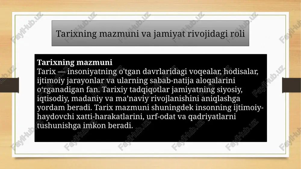 jamiyat taraqqiyotida tarixning mazmuni, yo'nalishlari va konsepsiyalari - Page 4