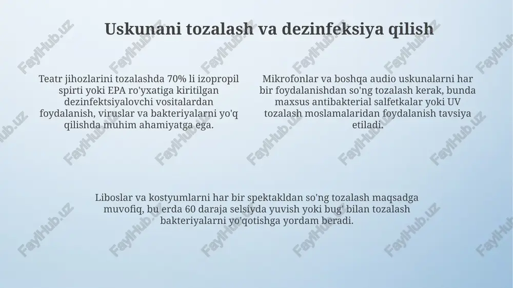teatr jihozlariga gigiyenik talablar - Page 4