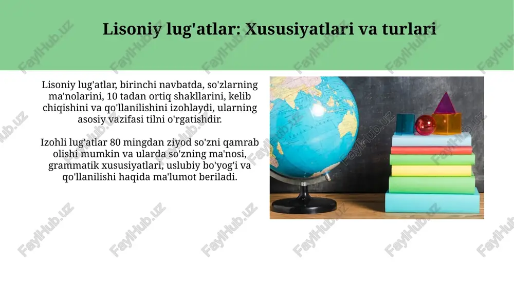 tillug'atlari va ularning turlari: lisoniy, qomusiy hamda sohalarga oid so'zliklar tizimi - Page 4