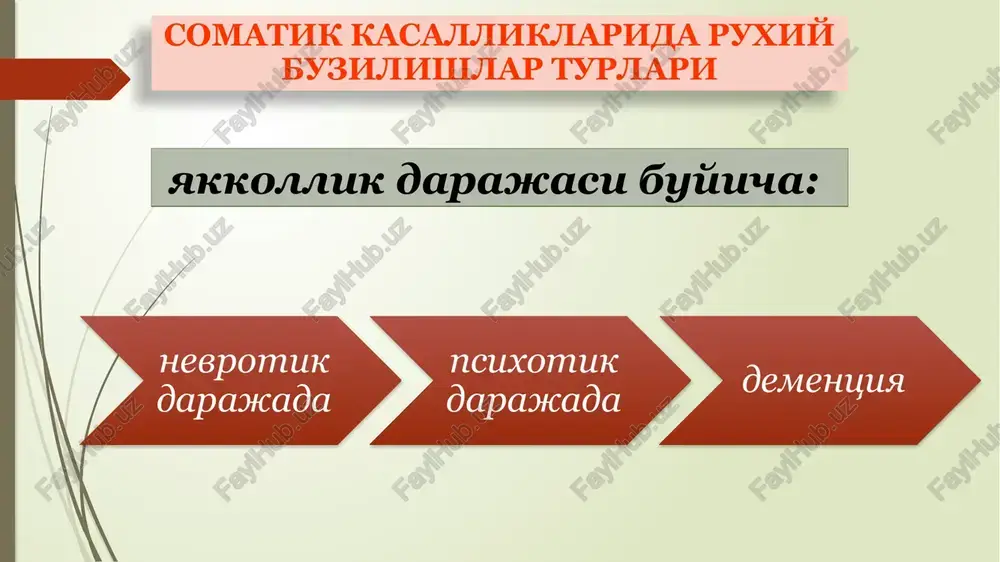 somatik kasalliklarida ruxiy buzilishlar turlari - Page 4
