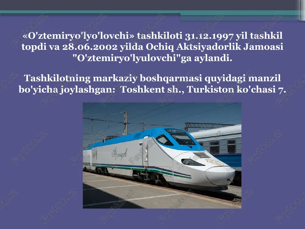 turizmda temir yo'l xizmatlarini tashkil etish - Page 4