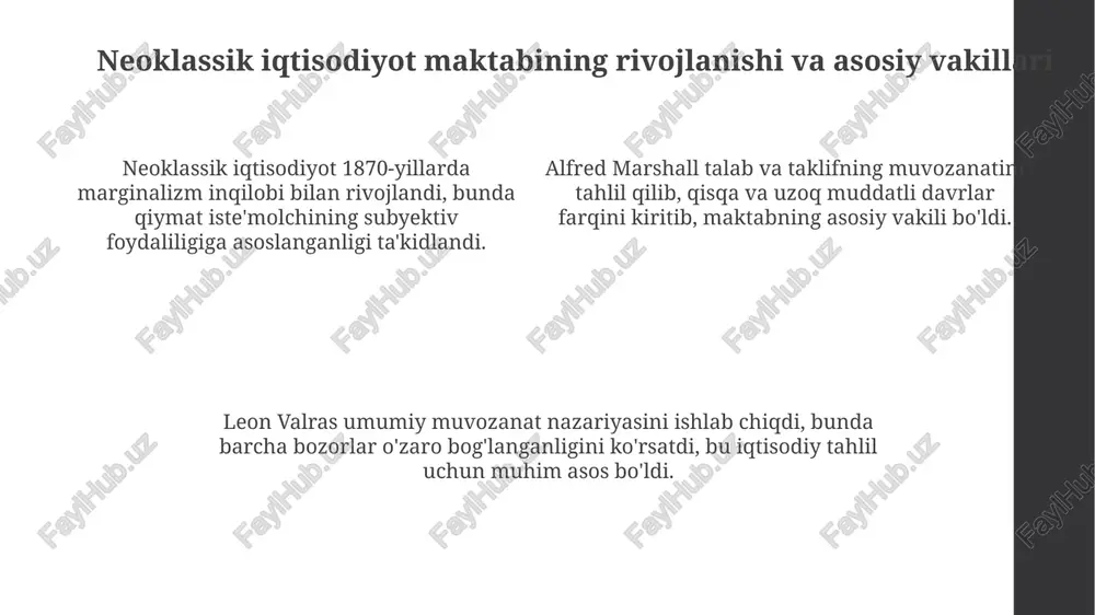 marjinalizm ta’limoti va neoklassik iqtisodiy maktablari - Page 4