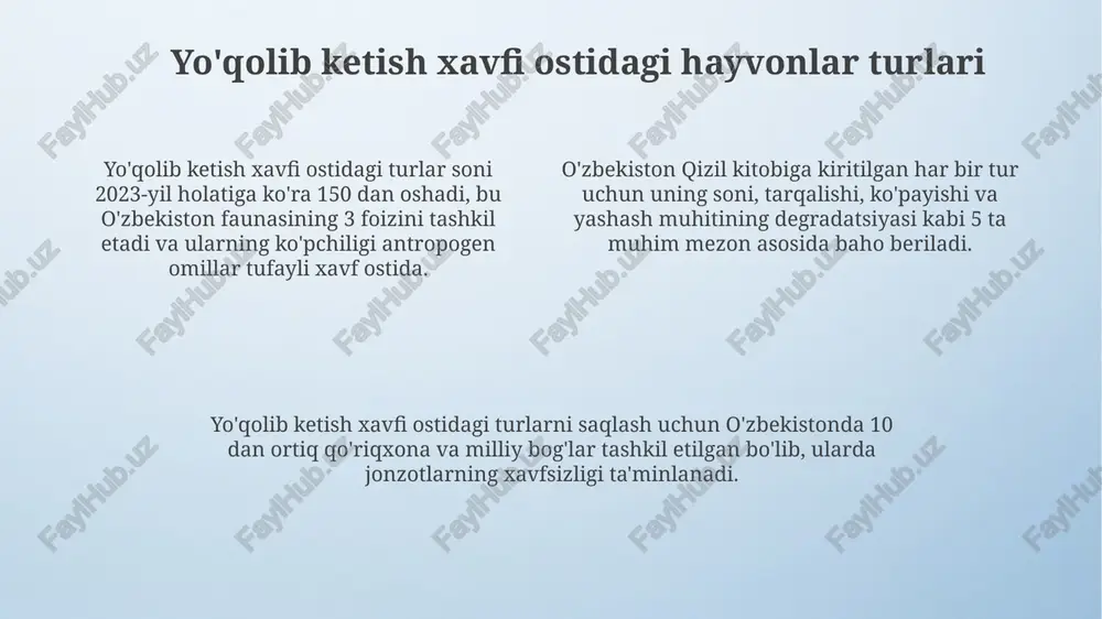 o‘zbekiston qizil kitobi - Page 4