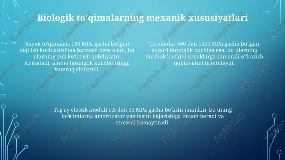 qattiq jismlar va biologik to'qimalarning mehanik xossalari - Page 4
