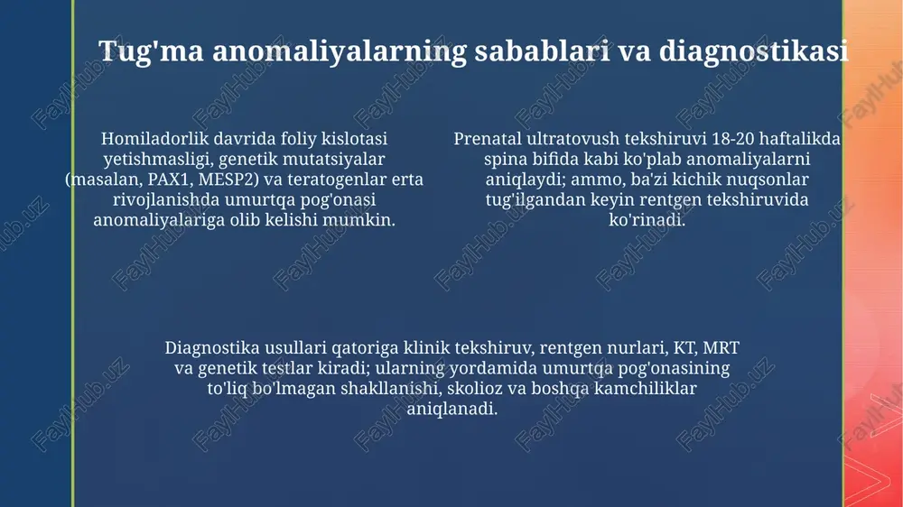 umurtqa pogʻonasi tugʻma anomaliyalari - Page 4