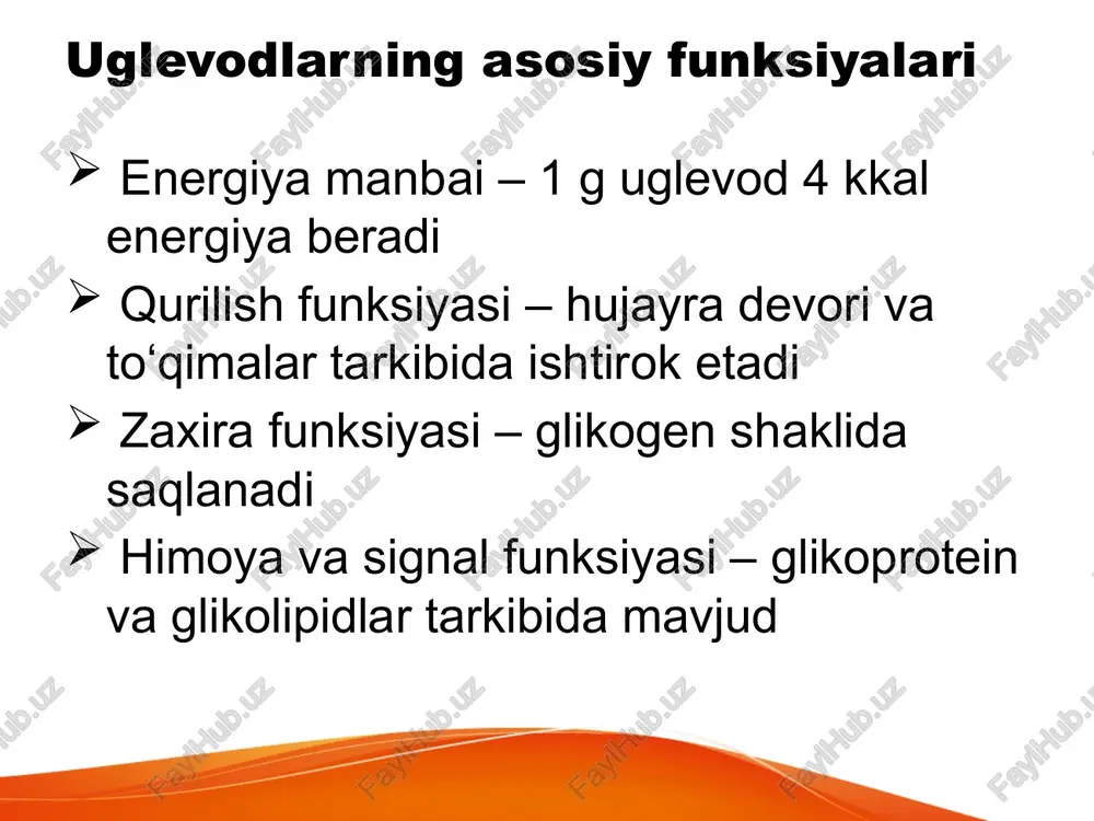 uglevodlar almashinuvi va ularning funksiyalari - Page 4