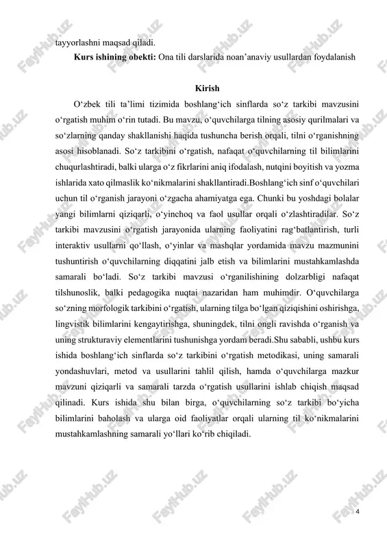 ishchan), -la (tuzla), -illa (taqilla), -lar (bolalar), -roq, (kattaroq), -mtir (qoramtir) va hokazo. so’zning leksik ma’nosini aniqlash maqsadida uni morfemalarga ajratish til haqidagi fanda o’zining nazariy asosiga ega. morfema – so’zning eng kichik, bo’linmaydigan ma’noli qismi. morfema ikki turga bo’linadi: 1. o’zak morfema – so’zda albatta qatnashadigan va leksik ma’no anglatadigan morfema. 2. affiksal morfema – mustaqil holda leksik ma’no anglatmay, so’zning leksik va grammatik ma’nolari shakllanishi uchun xizmat qiladigan morfema. masalan, gullarni, gulla so’zlaridagi gul – o’zak morfema, -lar, -ni, -la affiksal morfemadir. affikslar (qo’shimchalar) ikki turga bo’linadi: 1. so’z yasovchi qo’shimchalar. ular so’zning leksik ma’nosini shakllantirish uchun xizmat qiladi. masalan, bog’bon, paxtakor, gulzor, ishchi so’zlaridagi -bon, -kor, -zor, -chi so’z yasovchi affikslardir. 2. shakl yasovchi qo’shimchalar. bu qo’shimchalar so’zlarni grammatik jihatdan shakllantirib, turli grammatik ma’nolarni ifodalaydi. masalan, maktablarimizni so’zida - lar, -imiz, -ni shakl yasovchi qo’shimchalar bo’lib, -lar ko’plik ma’nosini, -imiz egalikning i shaxs ko’plik ma’nosini, -ni tushum …