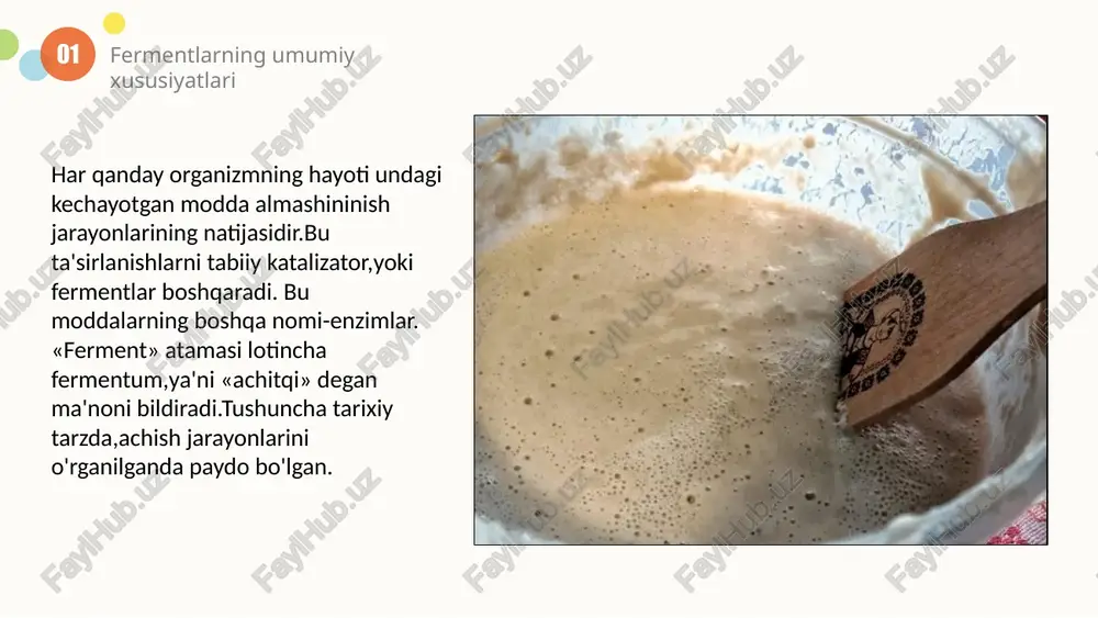 xillari oshqozonda faol, masalan, pepsin. boshqalari oshqozonosti bezi tomonidan ajratib chiqariladi va ichak oralig'ida faol. bezning o'zida fermentning nofaol shakli - ximotripsinogen ajralib chiqadi va u faqatgina ozuqa tarkibidagi nordon moddalar bilan aralashib, ximotripisinga aylanganda ta'sir qila boshlaydi. bunday tartib, oshqozonosti bezi proteaza hujayralari tufayli o'zini shikastlashini oldini olishga yordam beradi. add your words here, according to your need to draw the text box size. please read the instructions and more work at the end of the manual template. your title add your words here, according to your need to draw the text box size. please read the instructions and more work at the end of the manual template. your title add your words here, according to your need to draw the text box size. please read the instructions and more work at the end of the manual template. your title add your words here, according to your need to …