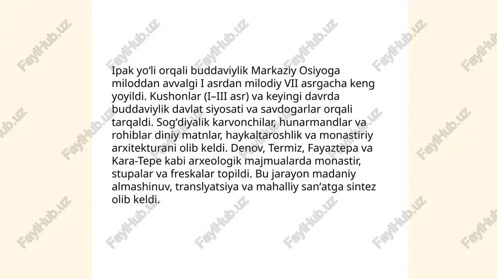 oʻzbekistonda buddaviylik dinining tarixiy ildizlari - Page 4