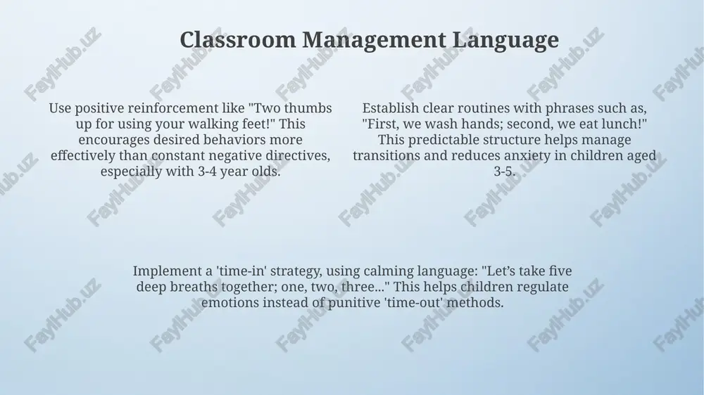 classromlanguage: usefulenglishphrases for preschool teachers - Page 4