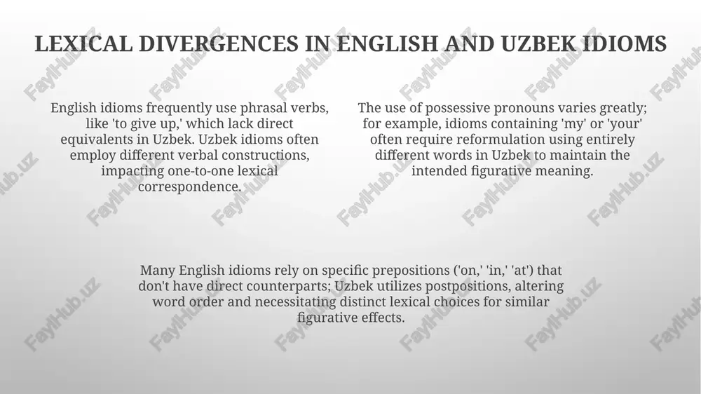 lexical and semantic differences between english and uzbek idioms - Page 4