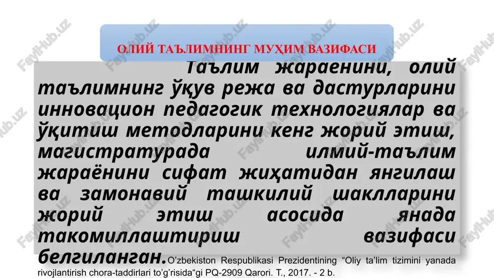 hi mumkin: 1) jamoat kollejlariga (community college, ular shuningdek, boshlang'ich kollej (junior college) ham deb nomlanadi), texnik kollejlarga (technical college) yoki shahar kollejlariga (city college) kirishlari mumkin bo'lib, ikki yillik ta'limdan so'ng o'zbekiston-dagi o'rta-maxsus ta'lim darajasiga teng daraja (associate’s degree) beradi. 2) ta'limni davom ettirishning boshqa imkoniyati kollej yoki universitetlarga qabul qilinish bo'lib, u erda to'rt yillik ta'lim olinib, bakalavr darajasiga ega bo'linadi. bakalavr darajasini olgan shaxs magistr (2-3 yil) yoki falsafa doktori (3 yil va undan ziyod) darajasini olishda davom etishi mumkin. alohida akkreditatsiyadan o'tgan otm va fakultetlar tibbiyot doktori va huquq doktori darajasini beradilar, ular uchun maxsus tayorgarlik talab qilinadi. yaponiyada ta'lim tizimi quyidagi bosqichlardan iborat: ixtiyoriy bosqich – bolalar bog'chasi; maktab ta'limi – u o'z navbatida kichik (1-6 sinflar), o'rta (7-9-sinflar) va yuqori (10-12-sinflar) maktabga bo'linadi,bunda o'rta maktabdan so'ng turli xil ixtisoslashgan maktab va texnologiya kollejlarga o'tish mumkin; oliy ta'lim (13-18-bosqichlar) – u universitet va nouniversitet sektoriga …