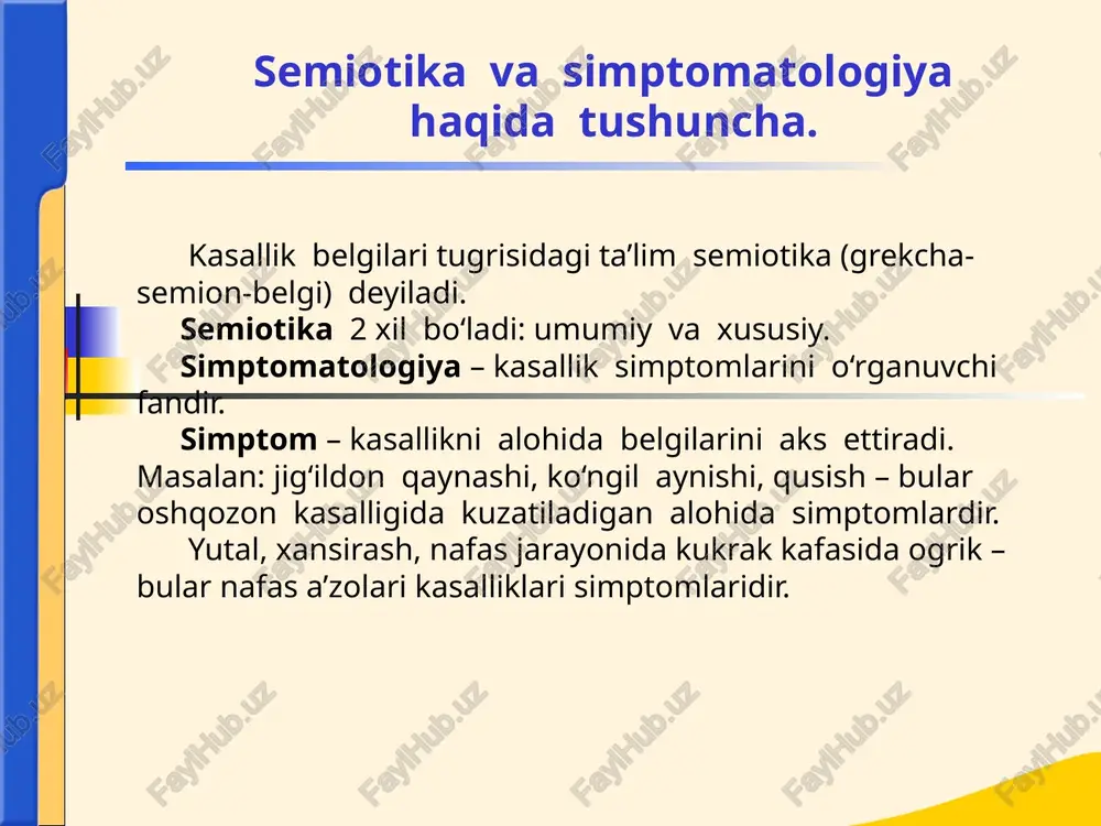 chilaridan biri va rossiyada eksperimental terapiya, patologiya va farmaklogiya fanlarining asoschisi hissoblanadi. nikolay dmitrievich strajesko (1876 - 1920). qon aylanish patologiyasi, ovqat g‘azm qilish va revmatizm bo‘yicha ishalr olib borgan. v. p. obraztsov bilan birgalikda miokard infarktini klassik tarifini bergan. obrazets teksta vtoroy uroven tretiy uroven chetvertiy uroven pyatiy uroven «deontologiya» -yunoncha so‘z bo‘lib (deon) — burch va (logos) ta’limot demakdir. bu so‘z xayotga xix asrning boshlarida ingliz faylasufi ieremiey bentamon tomonidan xar bir insonning kasbiy burchi xakidagi fan sifatida kirib kelgan. tibbiyot deontologiyasi - burchi va odobi xakidagi fan bo‘lib, vrachlar, xamshiralar va kichik tibbiyot xodimlarkning xatti -xarakatini belgilaydigan mafkuraviy dasturlar amallardir. shifokorga asosiy deontologik talablar 1.shifokorning yuqori malakaga ekanligi; 2.kasalning psixologiyasini tushuna olish; 3.yuqori ahloqiy va ruhiy sifatlarga ega bo‘lish; 4.bemorga javobgarlik hissi; 5.shifokorlik madaniyati; 6.kritik holatlarda optimal qarorlarni qabul qila olish qobiliyati va qatiyat. 7.o‘zining kamchilik va xatolarini tan ola bilish. 8.shifokorlik sirlarini sir saqlash. «evtanaziya» grekcha …