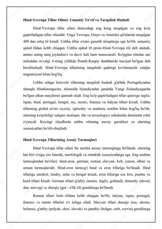 nglatadi. bu leksemaning muayyan kontekstda ishlatilganda ifodalagan aniq ma'nosidir. bir leksema bir nechta sememaga ega bo'lishi mumkin, har bir semema leksemaning turli ma'nolarini aks ettiradi. misol uchun, 'bosh' leksemasi 'tananing bir qismi', 'rahbar' yoki 'asosiy' kabi turli sememalarga ega bo'lishi mumkin. sememaning aniq ma'nosi kontekstga bog'liq bo'ladi. leksema va semema o'rtasidagi munosabat tilshunoslikda ma'noni tahlil qilish uchun muhimdir. 📈 hind-yevropa tillari oilasiga kiruvchi asosiy tillarning so'z boyligi hajmi (taxminiy) ushbu diagramma hind-yevropa tillar oilasiga kiruvchi ba'zi tillarning taxminiy so'z boyligi hajmini taqqoslaydi. leksema va semema: misollar va farqlar leksema va semema o'rtasidagi farqni yaxshiroq tushunish uchun bir nechta misollarni ko'rib chiqaylik. 'til' leksemasini olaylik. ushbu leksemaning sememalari orasida 'og'izdagi organ', 'muloqot vositasi' yoki 'biror narsaning uslubi' kabi ma'nolar bo'lishi mumkin. qaysi semema mos kelishini gapning konteksti aniqlaydi. masalan, “uning tili og'zida qizarib ketgan edi” gapida ‘til’ leksemasi ‘og'izdagi organ’ sememasini ifodalaydi, “ingliz tili dunyoda keng tarqalgan” gapida esa ‘muloqot vositasi’ …