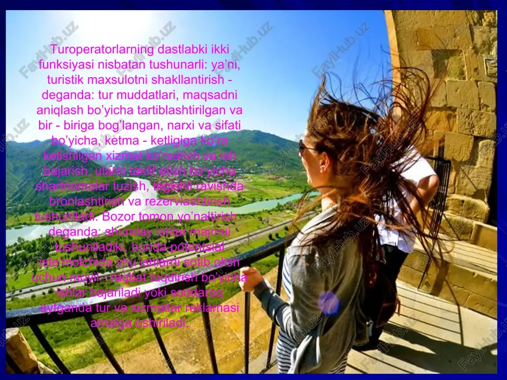 turizmda turoperatorlik faoliyatini rivojlantirish - Page 4