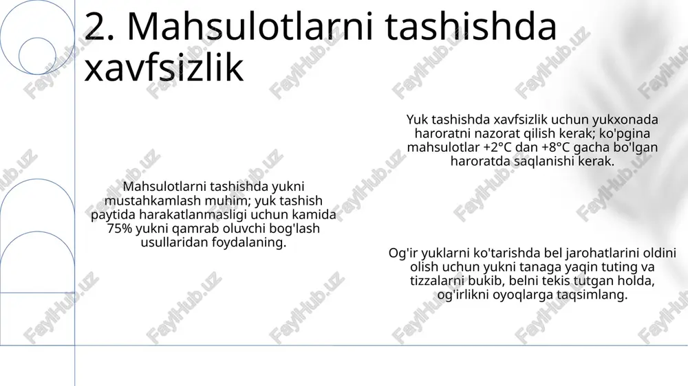 mahsulotlarni saqlash va transportdagi xavfsizlik - Page 4