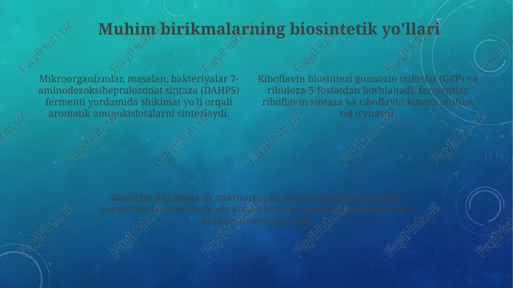 mikroorganizmlarda zarur moddalarni sintezlab olish - Page 4