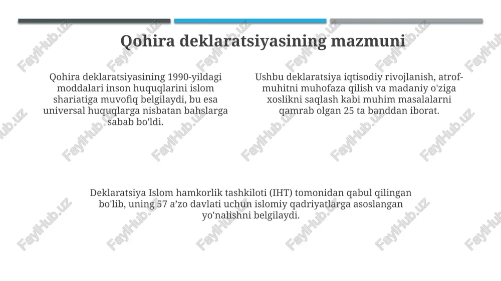 qohira deklaratsyasi tarixi va mazmuni - Page 4