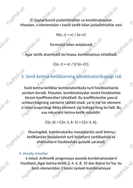 i statistik qonuniyatlarni ehtimollar nazariyasi usullari bilan oʻrganish hodisalarning ehtimollari hamma vaqt baʼzi oddiy munosabatlarni qanoatlantirishga asoslangan. shu oddiy munosabatlar asosida hodisalarning roʻy berish ehtimollari xossalarini oʻrganish ehtimollar nazariyasi predmetini tashkil qiladi. image1.png image2.png image3.jpeg image4.png