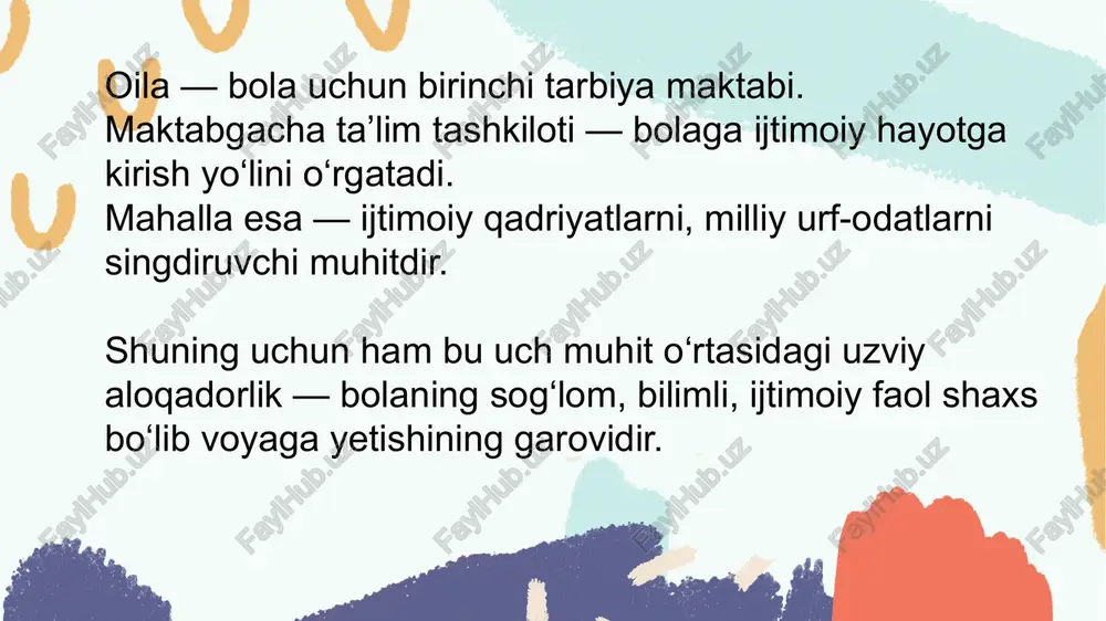 oila, maktabgacha ta'lim tashkiloti va mahallaning hamkorligi - Page 4