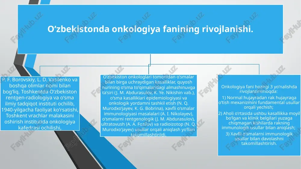 amlar shayotini saqlab qolishga erishilgan. buyuk rus olimi i.i.mechnikov fagotsitoz ko‘rinishini aniqlagan va immunitetning shujayraviy fagotsitar nazariyasini yaratgan. shu paytning o‘zida nemis olimi p.erlix immunitetning gumoral nazariyasini taklif etadi. i.i.mechnikov va p.erlixlarga immunitet nazariyalarini yaratganliklari uchun xalqaro nobel mukofoti topshirildi. immunologiyaning yana bir yo‘nalishi – organizmlarning immunologik farqlarini o‘rganish, to‘qima antigenlari shaqidagi ta’limot k.landshteyner tomonidan odam qon gurushlari kashf etilgandan so‘ng rivojlana bordi. qon gurushlari o‘zaro maxsus oqsillar - eritrotsitlardagi antingenlar va qon zardobidagi antitanalarning bo‘lishi bilan o‘zaro farq qilinib, shozirgi kunga kelib odam eritrotsitlarining 14 izoantigen tizimi 70 dan ortiq antigenni o‘z ichiga oladi. noorganik moddalar (tuzlar, kislotalar) va oddiy organik moddalar (uglevodlar, aminokislotalar) antigenlik xususiyatiga ega emas, chunki ularda spetsifiklik yo‘q. mashshur avstriyalik olim f.bernet immun tizmning asosiy ashamiyati «o‘ziniki» va «begonalik» xususiyatlarini aniqlash, shuningdek organizm ichki mushiti doimiyligi – gomeostazni saqlashda ekanligini ta’riflab berdi. demak, immunologiyaning o‘rganish predmeti – organizmda gomeostazni buzuvchi ekzogen va endogen omillardan shimoya …