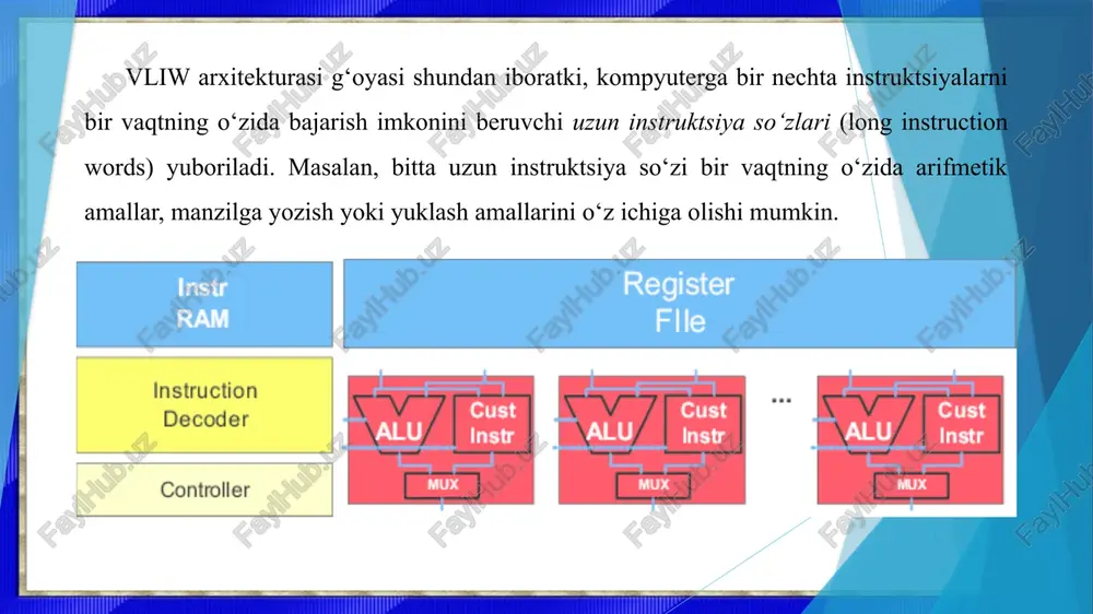 vliw arxitekturasi va yuqori samarali hisoblashda qoʻllanilishi. - Page 4