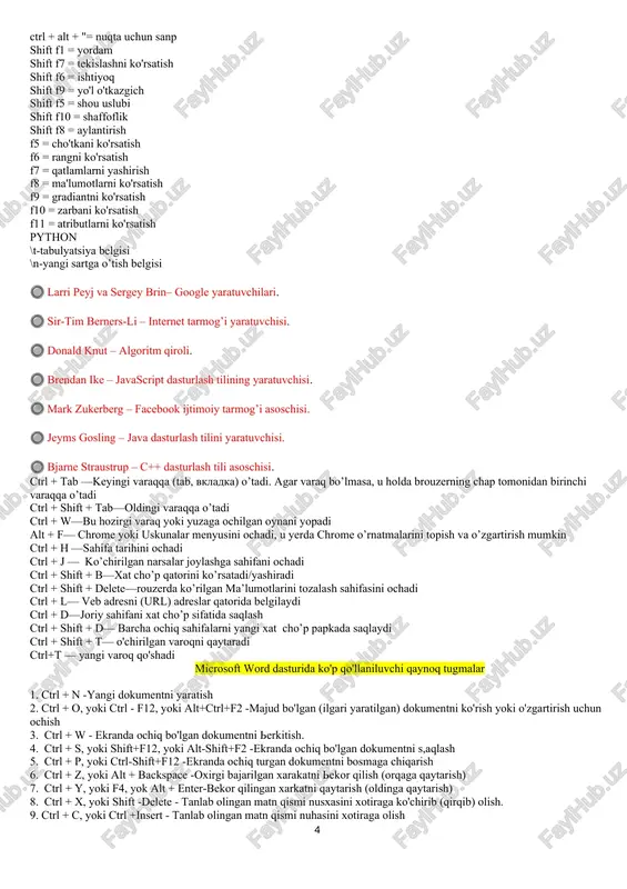borxonasidagi alohida foyda- lanuvchiga tegishli lda ga tushadi. mta ga manzillami tahlil qilish va shu asosda xabar marshrutini aniqlash vazifasi yuklatiladi. mta uzatilayotgan xabarlami qayta ishlab, virusga tekshiradi, anonim xat - spamlami muoma- ladan chiqaradi. · hozirgi paytda mta vazifalarini amalga oshiruvchi postfix, smail, gmail, exim va boshqa dasturlar ham mavjud. · dns-intemet server. · e-mail address turlari: gmail.com, yandex.ru, mail.m, inbox.uz, umail.uz. ushbu web-saytlaming qaysi biri bilan ishlashning farqi yo‘q, foydalanuvchining o‘ziga havola etiladi. · elektron pochta. foydalanuvchining elektron manzilining umumiy tuzil- masi quyidagicha: pochta nomi@sayt nomi. domen (info@umail.uz) kompyuter viruslarini aniqlash va yo‘qotish, ulardan himoyalanish uchun yaratilgan maxsus dasturlar antiviruslar deb ataladi. antiviruslar quyidagi turlarga bo‘linadi: detektor - dasturlar; doktor - dasturlar; revizor - dasturlar; filtr - dasturlar. detektor - dasturlar oldindan ma’lum bo‘lgan vims belgilarini tahlil qilish orqali borligi aniqlangandan so‘ng, ushbu vims mavjudligi haqida ma’lumot chiqaradi. doktor - dasturlar viruslami topibgina qolmay, undan kompyuter dasturlarini xalos …
