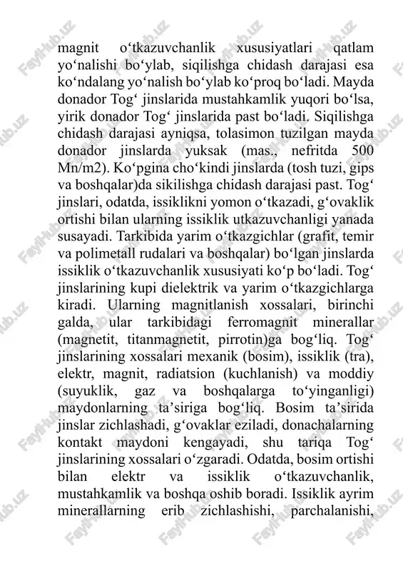 tog’ jinslarining suvga nisbatan xossalari - Page 4