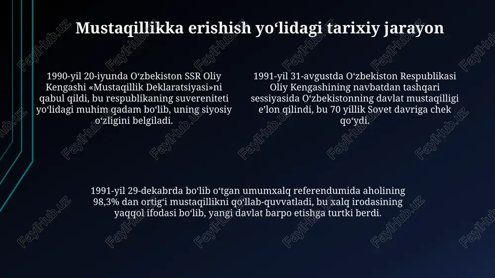 oʻzbekiston respublikasining tashkil topishi va uning tarixiy ahamiyati - Page 4
