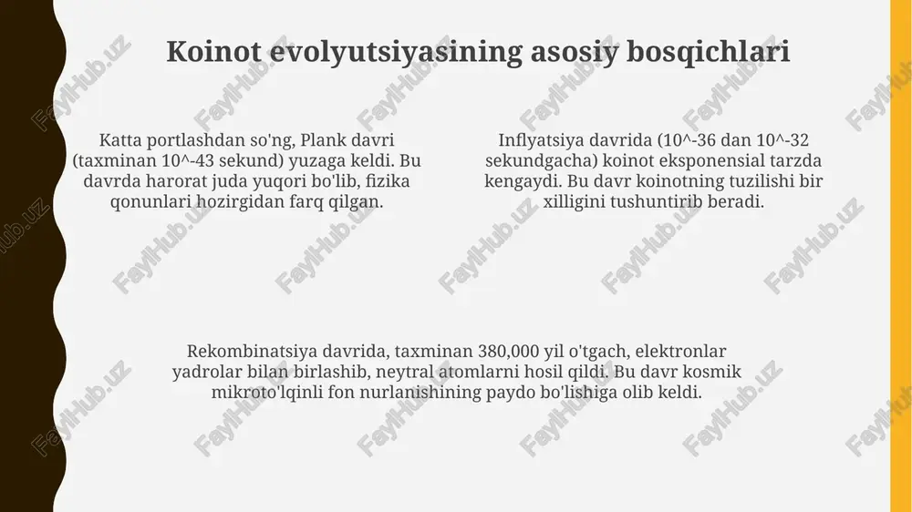 olamning paydo bulishi va rivojlanishi to'g'risidagi nazariyalar - Page 4