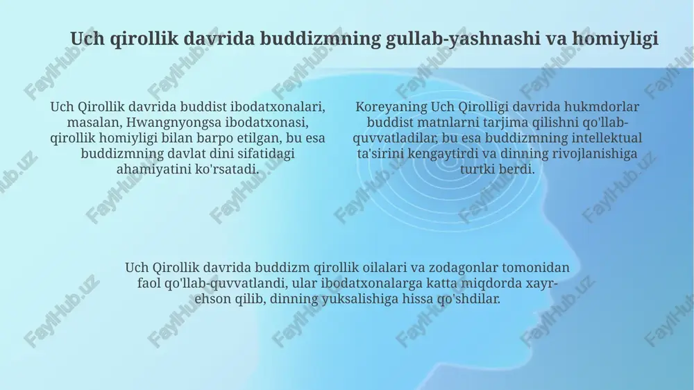 qadimgi koreyada buddizm tarqalishi va roli - Page 4