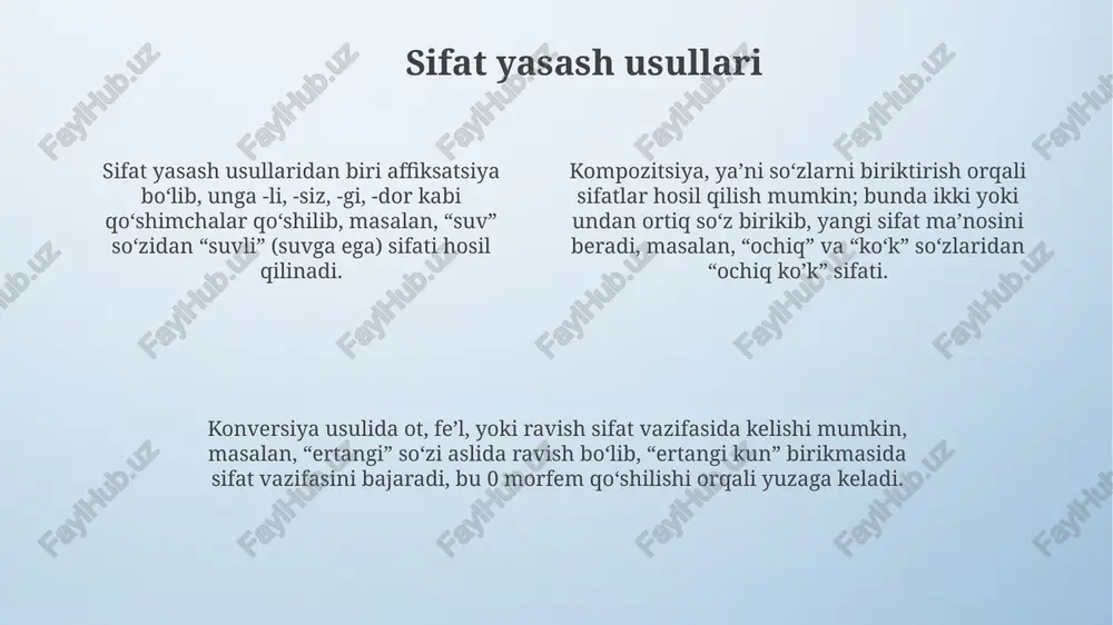 sifatlarning yasalishi - Page 4