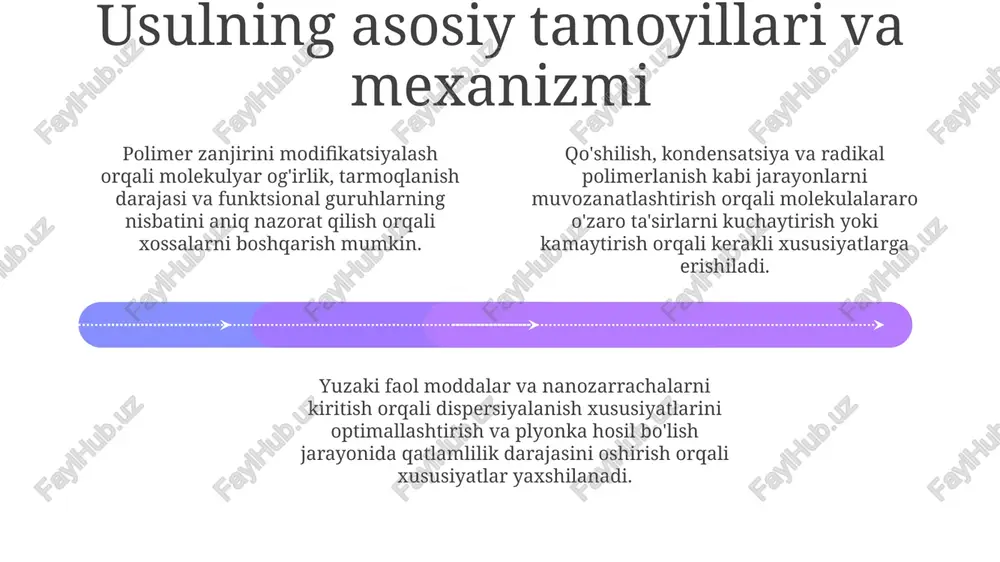 plyonka hosil qiluvchi polimerlarning xossalarini nazorat qilish usuli - Page 4