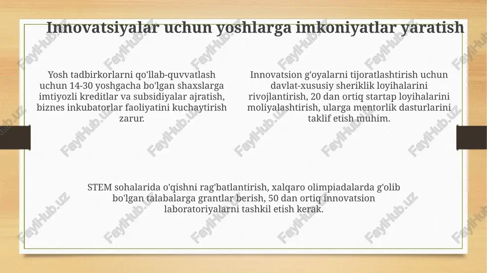 yoshlar – innovatsion g‘oyalarning tashabbuskorlari - Page 4