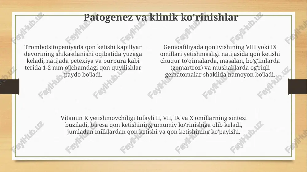 gemorragik diatezning koʻrinishlari - Page 4