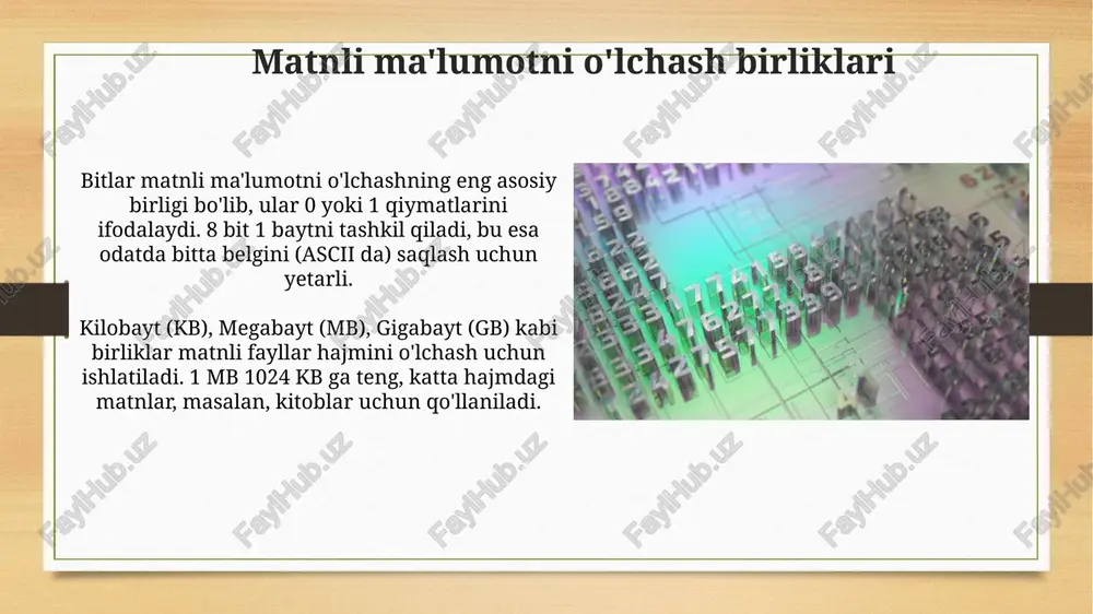 matnli axborotni ôlchash usullari va birliklari - Page 4