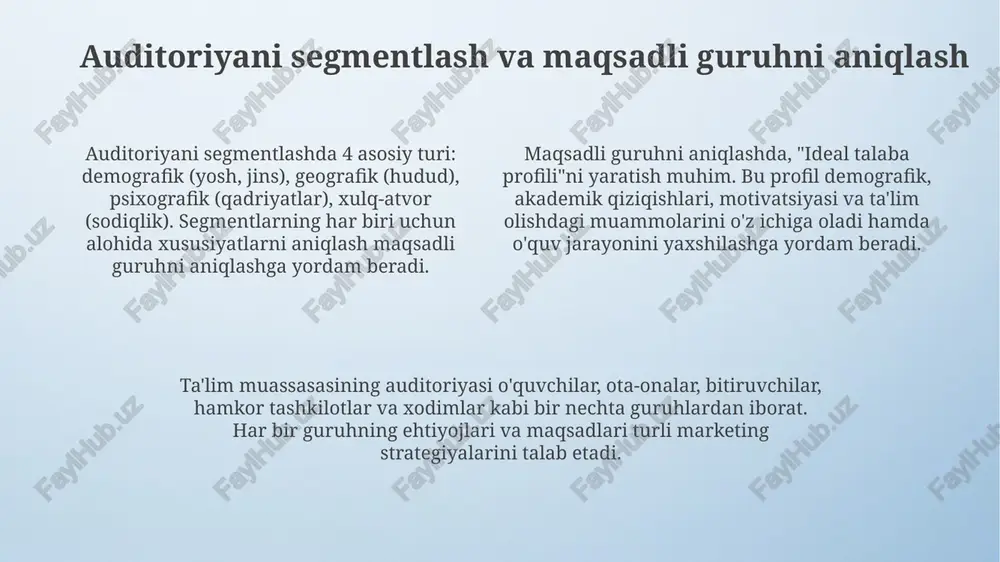 ta'lim muassasasida marketing xizmati - Page 4
