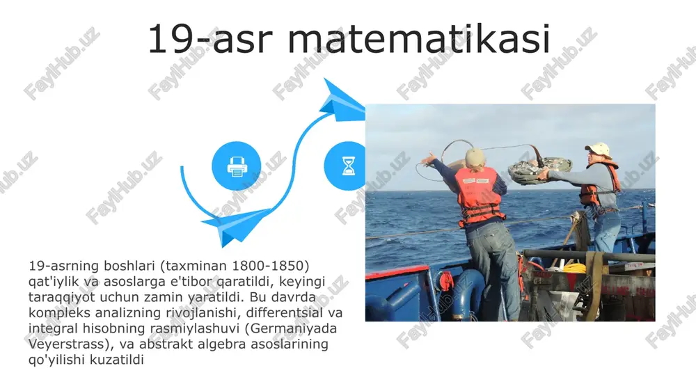 malari 01 02 qadimgi hisob belgilar (taxminan 30 000 yil avval), ishango suyagi (kongo, taxminan 20 000 yil avval) — dastlabki arifmetikaning mumkin boʻlgan dalili, loy belgilar (mesopotamiya, taxminan 8000 yil avval) — yozuvdan oldingi hisob tizimlarida miqdorlarni ifodalovchi. rim raqamlari (mil. av. 500 - mil. 1000), maya uzoq sanash taqvimi (mil. 250-900), hind raqam tizimi (mil. 5-asr) yunon matematikası qadimgi yunoniston (mil. av. 600-300): pifagor teoremasi, evklidning "elementlar"i (aleksandriya, geometriya aksiomalari, postulatlari), arximed (syracuse, pi sonini yaqinlashtirish, integral va differentsial hisoblashning boshlanishi), eratosfen (aleksandriya, tub sonlar elagi, yerning aylanasi hisobi). kech antik davr va vizantiya davri (300-1453): yunon matematik yangiliklari pasayishi, konstantinopolda (vizantiya imperiyasi) klassik matnlarning saqlanishi, sharhlarning yozilishi va islom olamiga tarqalishi, cheklangan asl hissalar. bobil matematikasi qadimgi bobil davri (miloddan avvalgi taxminan 2000–1600-yillar) geometrik usullar yordamida algebra rivojlanishini, chiziqli va kvadrat tenglamalarni yechishni hamda π va √2 ning yaqinlashgan qiymatlaridan foydalanishni ko'rsatadi. sippar va nippur kabi joylardan …
