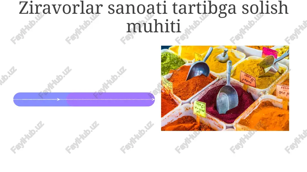 ,2 million tonnani tashkil etdi, bu yerda hindiston (2,2 million tonna), xitoy (700 ming tonna) va aqsh (200 ming tonna) yetakchilik qildi yaqin sharq va afrika mamlakatlarida, ayniqsa hindiston va janubiy osiyodan ziravorlar importi ortib bormoqda. hisobotlarda zira, kashnich va sehrang talabi sezilarli darajada o'sgani ko'rsatilgan ziravorlarni soxtalashtirish va firibgarlik ziravorlarning foydalari va iste'moli zencefil (gingerol): ko'ngil aynishga qarshi xususiyatlar; harakat kasalligiga qarshi samarali (klinik dalillar). yillik jahon ishlab chiqarishi (2021): ~3 mln tonna; asosiy ishlab chiqaruvchilar xitoy, hindiston, nigeriya qora murch (piperin): boshqa ozuqa moddalarining o'zlashishini yaxshilaydi; 2-toifa diabetni davolashda foydali ekanligi haqida tadqiqotlar o'tkazilmoqda (klinik sinovlar davom etmoqda). yillik jahon ishlab chiqarishi 500 ming tonnadan oshadi; asosiy ishlab chiqaruvchilar: vetnam, hindiston, indoneziya jahon ziravorlar bozori tahlili ziravorlarning barqarorligi va axloqiy manbalari jahon ziravorlar ishlab chiqarishi (2022): hindiston (zardoʻl, kardamon, 30%), indoneziya (mixak, muskat yongʻoʻgʻi, 25%), vetnam (qalampir, dolchin, 15%); axloqiy manbaalar bilan bogʻliq muammolar 100 000+ fermerga taʼsir …