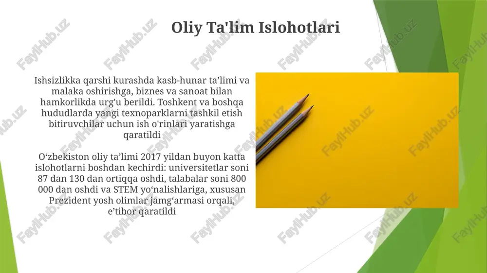 o‘zbekiston respublikasida ta’lim sohasida amalga oshirilgan islohotlar - Page 4