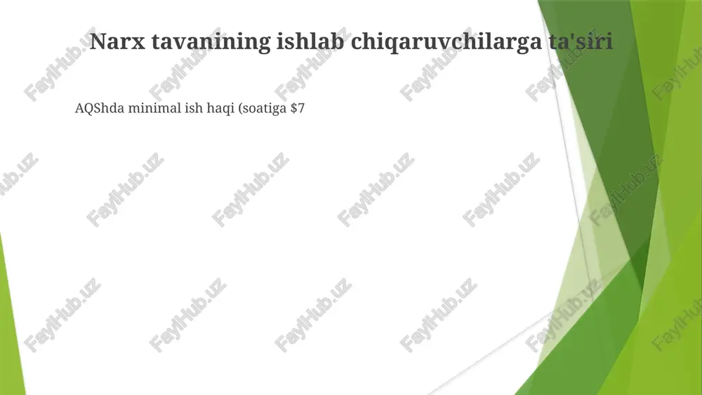 i kvartiralar kam quriladi, mavjud kvartiralar yomon ta'mirlanadi va uzoq kutish ro'yxatlari hosil bo'ladi qora bozorlar va narxlarning yuqori chegarasi narx nazorati (masalan, san-frantsiskodagi 1990-yillardagi ijaraga olish narxini nazorat qilish) qonuniy bitimlarni cheklab, qora bozorlarning rivojlanishiga olib keladi, bu esa yashirin toʻlovlar (kalit puli), past sifatli uy-joy va taklifning kamayishiga olib keladi narx chegaralari (masalan, 1970-yillardagi aqshda benzin narxini gallonga 10 dollar bilan chegaralash) 10% dan ortiq qisqarishga, noqonuniy bozorlarning (masalan, benzinni ratsionlashtirish, nyu-yorkda gallonga 20 dollarga noqonuniy sotish) paydo bo'lishiga, sifatning pasayishiga, jinoyatchilikning oshishiga va samaradorlikning pasayishiga olib keladi sietl shahrida 2016-yilda minimal ish haqi ($15/soat) muvozanat darajasidan ($12/soat) yuqori boʻlgani ishsizlikni 5-10% ga oshirdi va past malakali ishchilarga (masalan, chikagodagi tez ovqat restoranlarida) taʼsir koʻrsatdi. firmalar mehnat oʻrniga kapital (avtomatlashtirish)dan foydalanishni kuchaytirib, mahsulot hajmini kamaytirdilar narxlarning chegaralanishi tufayli yetishmovchilik sietl shahrida minimal ish haqi qonunlari (soatiga $15) ishsizlikning oshishiga (5-10%), past malakali ishchilarni kamroq ishga yollashga va tovarlar/xizmatlar …
