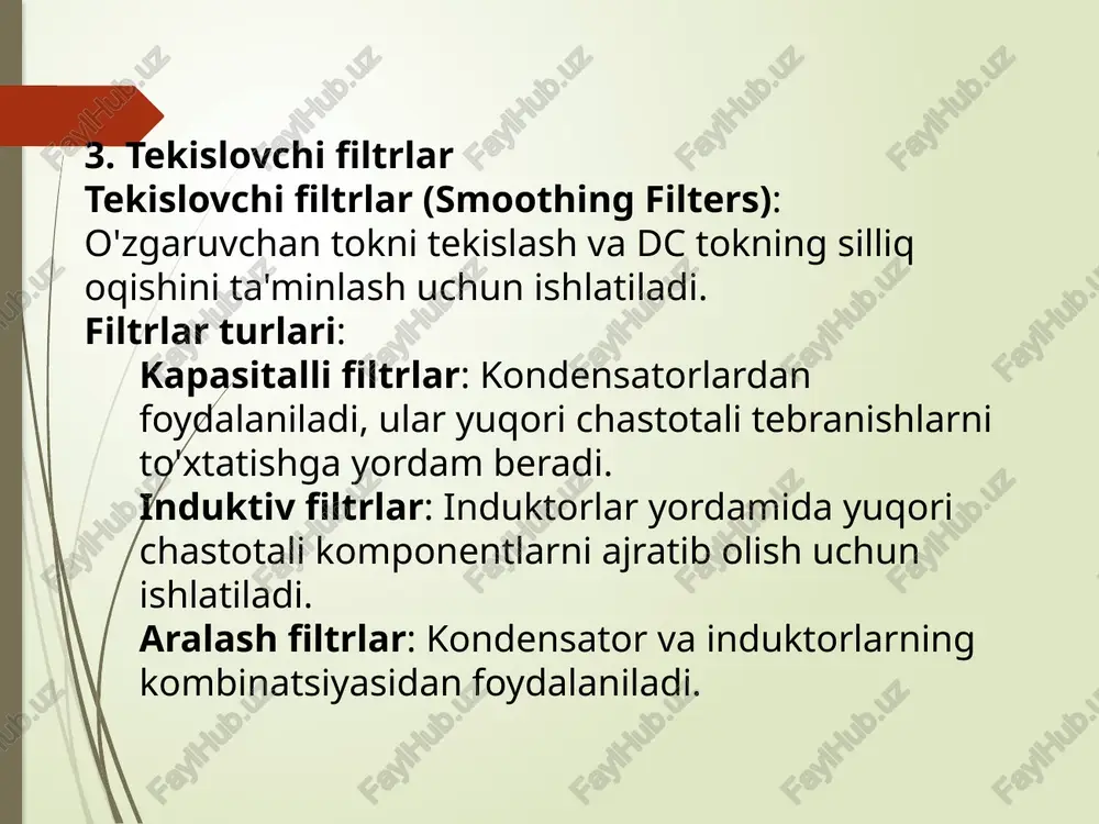 o'zgaruvchan to'knito'g'irlash va tekislovchi filtrlar - Page 4
