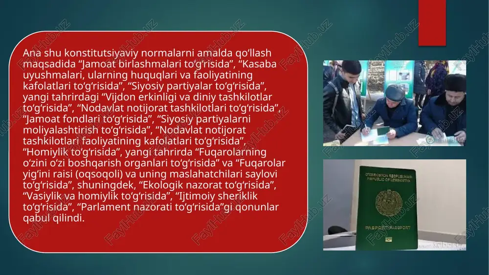 ko‘tarish to‘g‘risida”, 2017 yil 19 iyundagi “o‘zbekiston respublikasi savdo-sanoat palatasi faoliyatini tashkil etishga doir qo‘shimcha chora-tadbirlar to‘g‘risida”gi qarorlari tasdiqlandi. bu normativ-huquqiy hujjatlar tegishli tizimlar faoliyatini tubdan takomillashtirishga qaratilgan izchil va shiddatli yangilanishlar uchun huquqiy asos vazifasini o‘tamoqda. milliy iqtisodiyotni innovatsion rivojlantirishda akademik ilm-fanning rolini kuchaytirish, ilmiy-tadqiqot va innovatsion faoliyatni rivojlantirish, ilg‘or ilmiy yutuqlarni amaliyotga joriy etish, joylarda ilmiy maktablarni mustahkamlash hamda tegishli hududiy va tarmoq muammolarini hal qilishda ularning faol ishtirokini ta’minlash ishlari ham mamlakatimiz rahbarining doimiy e’tiborida turibdi. iqtidorli yoshlarni ilmiy faoliyatga jalb qilish, xalqaro miqyosda mamlakat ilm-fani nufuzini oshirish borasida ulkan natijalarga erishilmoqda. xususan, 9 ta ilmiy-tadqiqot muassasasi fanlar akademiyasi tarkibiga qaytarildi, qator ilmiy tashkilotlar qayta tashkil etildi, fanlar akademiyasining fan yo‘nalishlari bo‘yicha 3 ta bo‘limi va navoiy bo‘limi tashkil etildi, o‘zbekistonning eng yangi tarixi bo‘yicha jamoatchilik kengashi faoliyati yo‘lga qo‘yildi. “2017-2021 yillarda respublikada ilmiy-tadqiqot muassasalari infratuzilmasini mustahkam­lash va innovatsion faoliyatni rivojlantirish bo‘yicha kompleks chora-tadbirlar dasturi” amalga oshirilmoqda. …