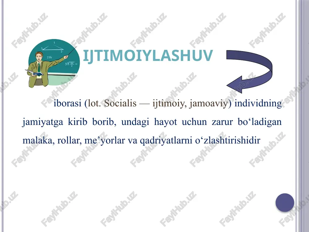 shaxsning rivojlanishi, tarbiyasi va ijtimoiylashuvi - Page 4