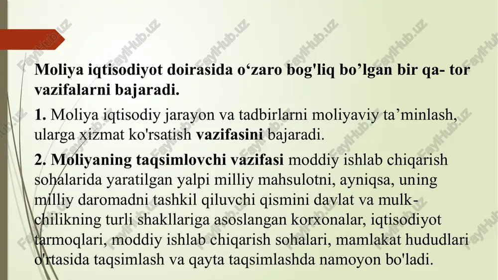'matiladi. amaliyotda soliq imtiyozlarining quyidagi turlari keng tarqalgan: —obyektlarning soliq olinmaydigan eng kam darajasini bel- gilash; —soliq to’lashdan alohida shaxs yoki ma’lum guruhlarni (masalan, urush faxriylarini) ozod qilish; —soliq darajasi (stavkasi)ni pasaytirish; —soliq olinadigan summadan chegirish; —soliqli kredit (soliq olishni kechiktirish yoki soliq sum- masini ma’lum miqdorga kamaytirish). soliq stavkasi va daromadlar o'rtasidagi nisbatga asoslanib, soliqlar odatda, progressiv (o'sib boruvchi), proporsional (mutanosib) va regressiv (kamayib boruvchi) soliqlarga bo'linadi. 1. daromad hajmi o‘sib borishi bilan o‘rtacha stavkasi o‘sib boruvchi soliqlar progressiv soliqlar deyiladi. 2. daromad hajmi o'sib borishi bilan o'rtacha stavkasi o‘zgarishsiz qoluvchi soliqlar proporsional soliqlar deyiladi. 3. daromad hajmi o'sib borishi bilan o'rtacha stavkasi pasayib boruvchi soliqlar regressiv soliqlar deyiladi. soliq tizimini isloh qilishga asos qilib olingan asosiy tamoyil —korxonalar zimmasidagi soliq yukini kamaytirishdir. korxonalar zimmasidagi soliq yukini kamaytirishda daromad solig'idan foydadan undirilgan soliqqa o'tish ko'zda tutiladiki, bu ishlab chiqarish va tadbirkorlik faoliyatini kuchaytirish imkoniyatini beradi. korxonalar zimmasidagi soliq yukini …