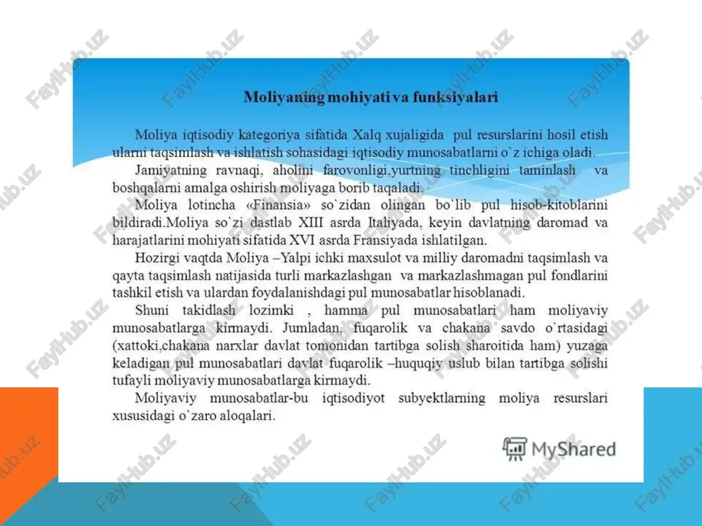 moliya tizimi va moliyaviy siyosat - Page 4