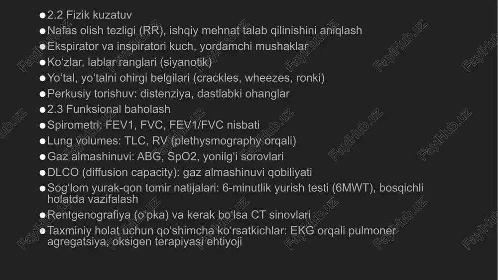 tashqi nafas va yurak qon tomir funksiyasini tekshirish - Page 4