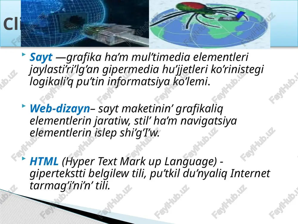 html tilinde web sayt jaratiw jollari - Page 4